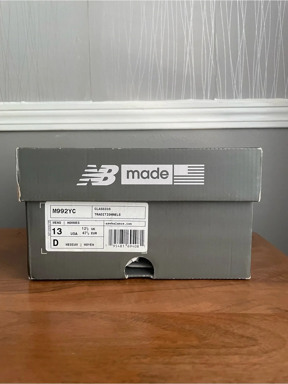 New Balance 920 Made in England M920BKO Blue Pink Green Men’s Size 13 NWT Rare